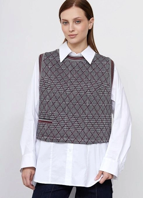  GRIOL. Жилет жен. 380021.03313.7347P Серо-розовый GRIOL