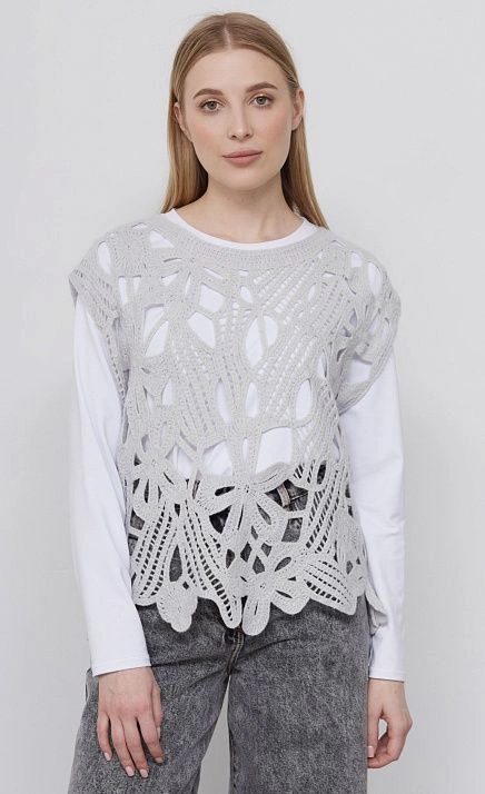  GRIOL. Жилет жен. 384502.42303.7700F Серый 