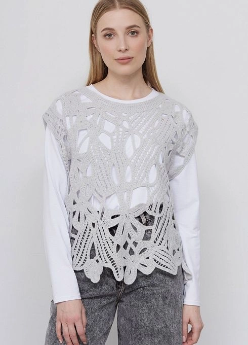  GRIOL. Жилет жен. 384502.42303.7700F Серый GRIOL