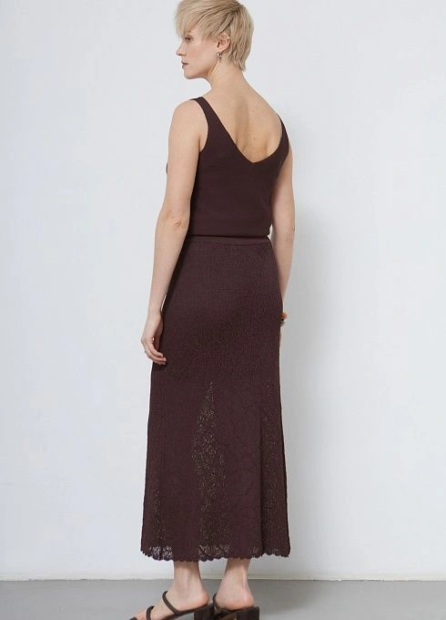 Юбка жен. 350136.33303.1100N Коричневый (4)