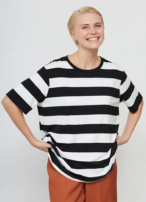  GRIOL. Джемпер жен. 310968Р.6_313.8202S Черный/белый GRIOL