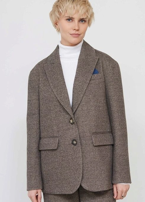  GRIOL. Жакет жен. 378176Г.11313.1103M Тёмно-коричневый GRIOL