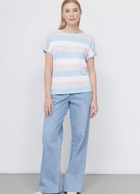 Джемпер жен.310210.33303.0716S Розово-голубой  (2)