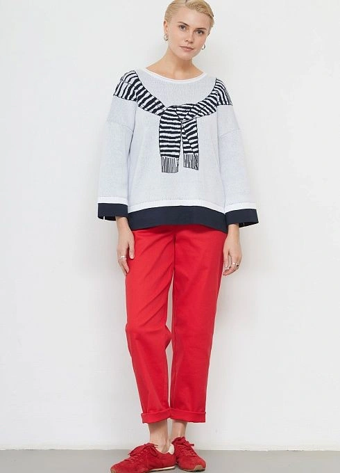 Джемпер жен. 310558.33303.9601S Сине-белый  (2)