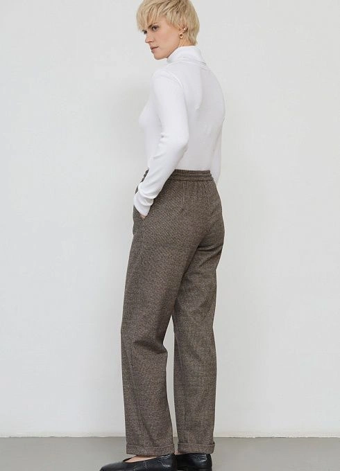 Брюки жен. 324259Б.11313.1103М Темно-коричневый (4)