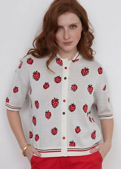  GRIOL. Жакет жен. 370253.33303.0745V Молочно-красный GRIOL