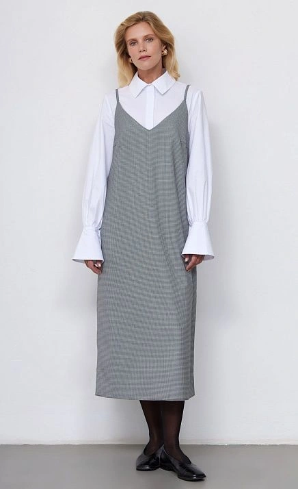  GRIOL. Платье жен. 368397.11312.8202Z Чёрно-белый 