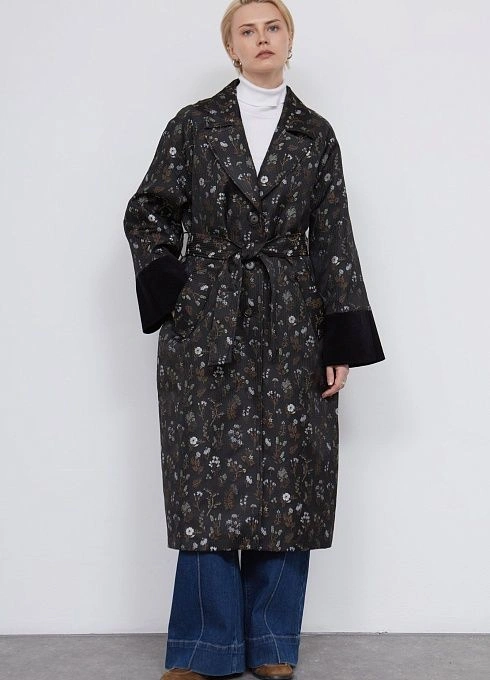  GRIOL. Плащ жен. 504658.11209.8201F Черный GRIOL