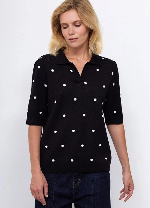  GRIOL. Джемпер жен. 310447.33303.8202D Чёрно-белый GRIOL