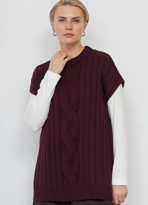  GRIOL. Жилет жен. 380106.05303.4700N Бордо GRIOL