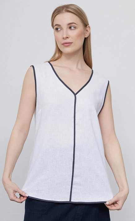 Блузка изо льна и вискозы GRIOL