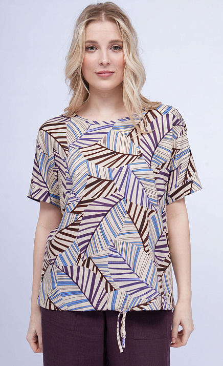 Блузка с абстрактным принтом GRIOL
