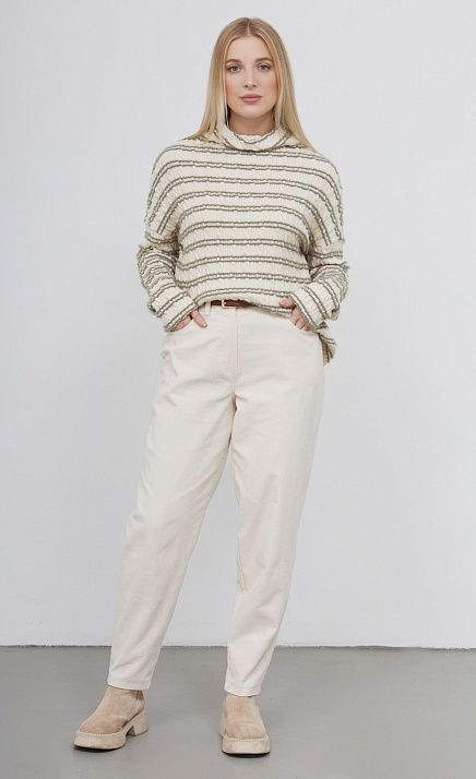  GRIOL. Джемпер жен. 310940.03313.0734S белый/зеленый 