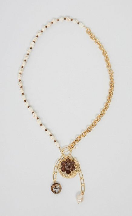 GRIOL. Колье Кофейный остров Коричневый GRIOL GRIOL. Колье Кофейный остров Коричневый