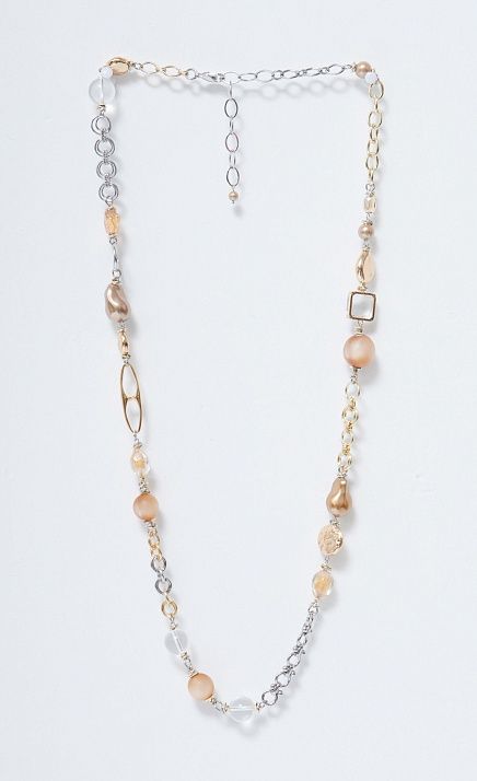 GRIOL. Колье Игристое 4 Бежевый GRIOL GRIOL. Колье Игристое 4 Бежевый