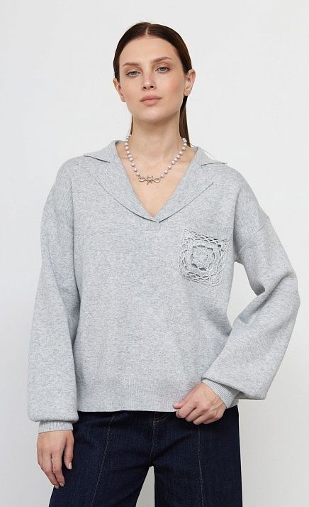 GRIOL. Джемпер жен. 318107.42303.7700M Серый GRIOL GRIOL. Джемпер жен. 318107.42303.7700M Серый