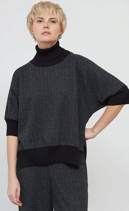 GRIOL. Джемпер жен. 310378.09312.7382Y Серо-черный GRIOL GRIOL. Джемпер жен. 310378.09312.7382Y Серо-черный