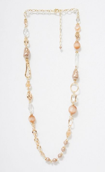 GRIOL. Колье Игристое 5 Бежевый GRIOL GRIOL. Колье Игристое 5 Бежевый