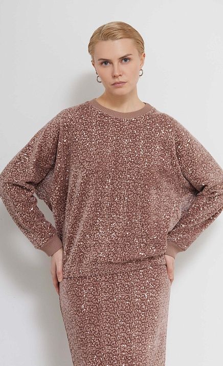 GRIOL. Джемпер жен. 311003НП.6_313.0505L Розово-бежевый GRIOL GRIOL. Джемпер жен. 311003НП.6_313.0505L Розово-бежевый