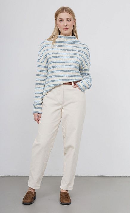 GRIOL. Джемпер жен. 310940.03313.0719S белый/голубой GRIOL GRIOL. Джемпер жен. 310940.03313.0719S белый/голубой