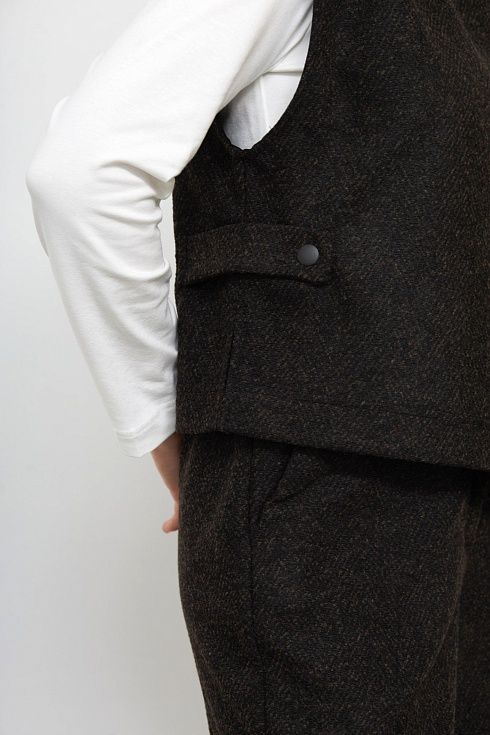 Жилет жен. 387912А.11313.8211M Коричневый меланж (1)
