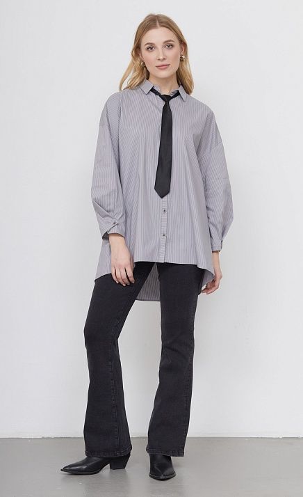 Блузка оверсайз из хлопка GRIOL Блузка оверсайз из хлопка GRIOL