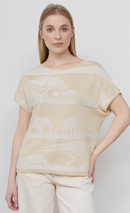 GRIOL. Джемпер жен. 310503.33303.0305А Бежевый GRIOL GRIOL. Джемпер жен. 310503.33303.0305А Бежевый