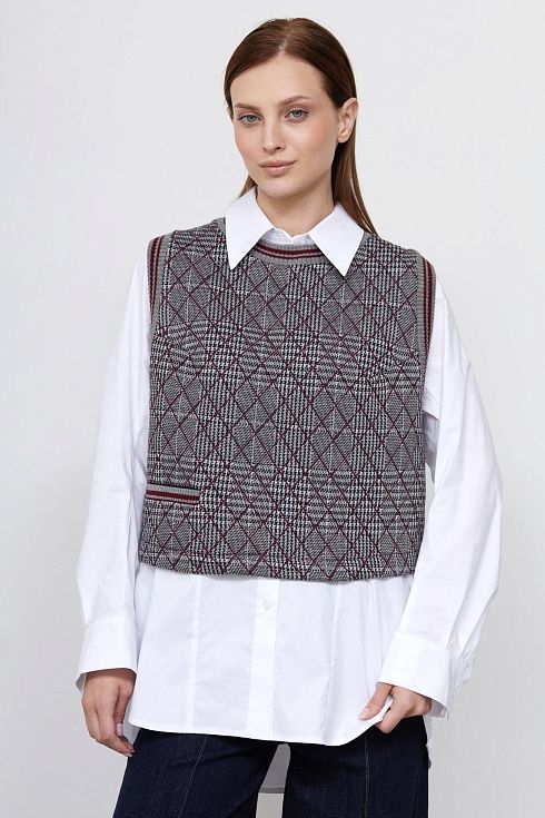  GRIOL. Жилет жен. 380021.03313.7347P Серо-розовый GRIOL