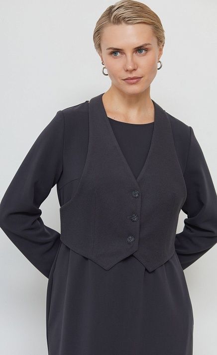  GRIOL. Жилет жен. 388391.11312.7600N Тёмно-серый 