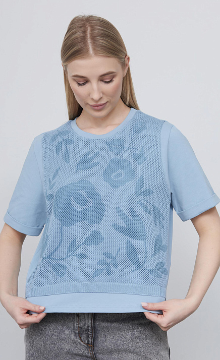 GRIOL. Джемпер жен. 311075.6_313.1600E Голубой GRIOL GRIOL. Джемпер жен. 311075.6_313.1600E Голубой
