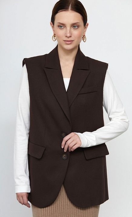  GRIOL. Жилет жен. 388386.11312.5900N Коричневый 