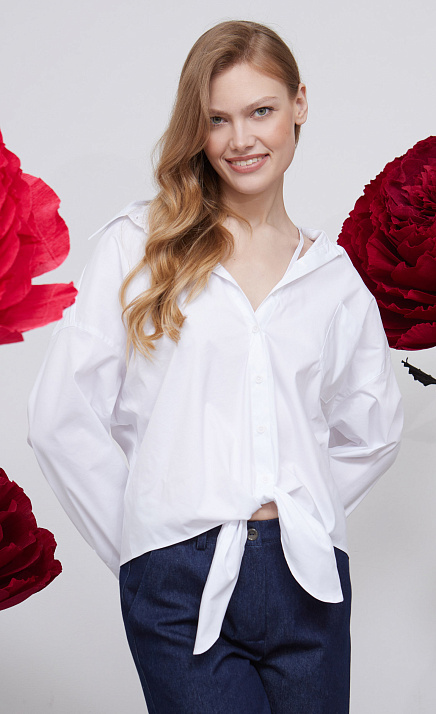Блузка на завязках и бретелях GRIOL