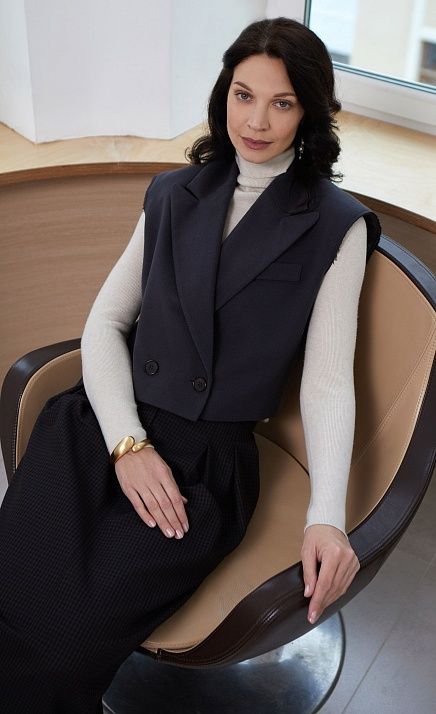 GRIOL. Жилет жен. 388322.11312.7600N Тёмно-серый GRIOL GRIOL. Жилет жен. 388322.11312.7600N Тёмно-серый