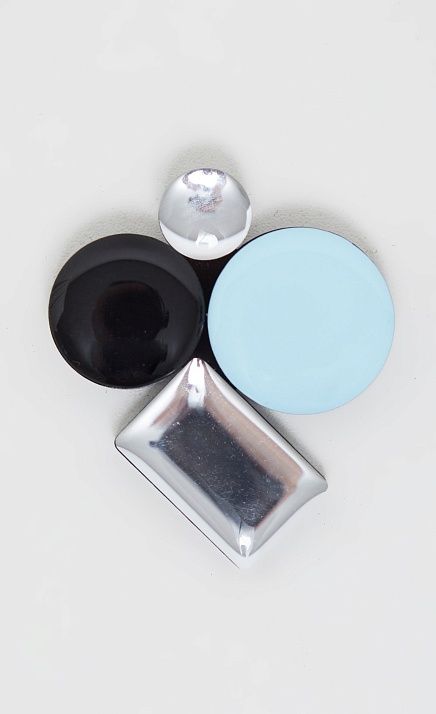  GRIOL. Брошь Виноградная гроздь (серебро-синий) 