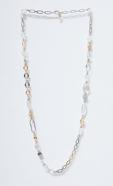 GRIOL. Колье Игристое 2 Прозрачный GRIOL GRIOL. Колье Игристое 2 Прозрачный