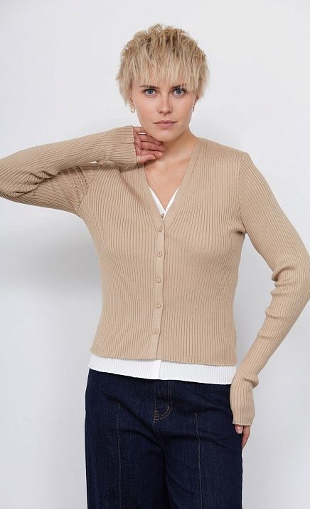  GRIOL. Жакет жен. 370237.33303.0302S Бежево- молочный 