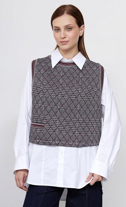 GRIOL. Жилет жен. 380021.03313.7347P Серо-розовый GRIOL GRIOL. Жилет жен. 380021.03313.7347P Серо-розовый