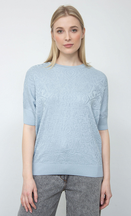 GRIOL. Джемпер жен.310169кр.33303.1600N Голубой GRIOL GRIOL. Джемпер жен.310169кр.33303.1600N Голубой